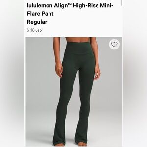 Lululemon mini flare